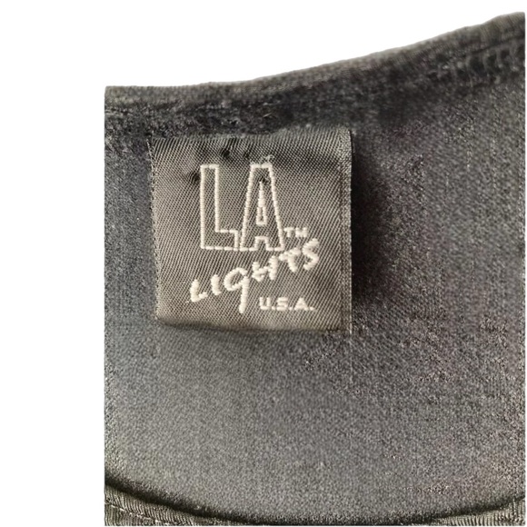 RETRO LA LIGHTS M USA 2 Pc 90s Outfit - Picture 3 of 10